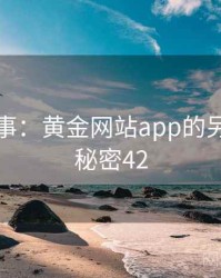 暗中故事：黄金网站app的另一面 · 秘密42