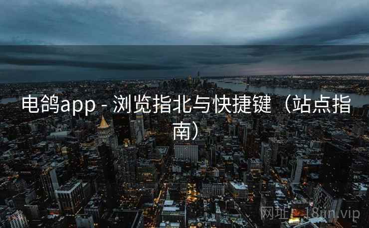 电鸽app - 浏览指北与快捷键（站点指南）